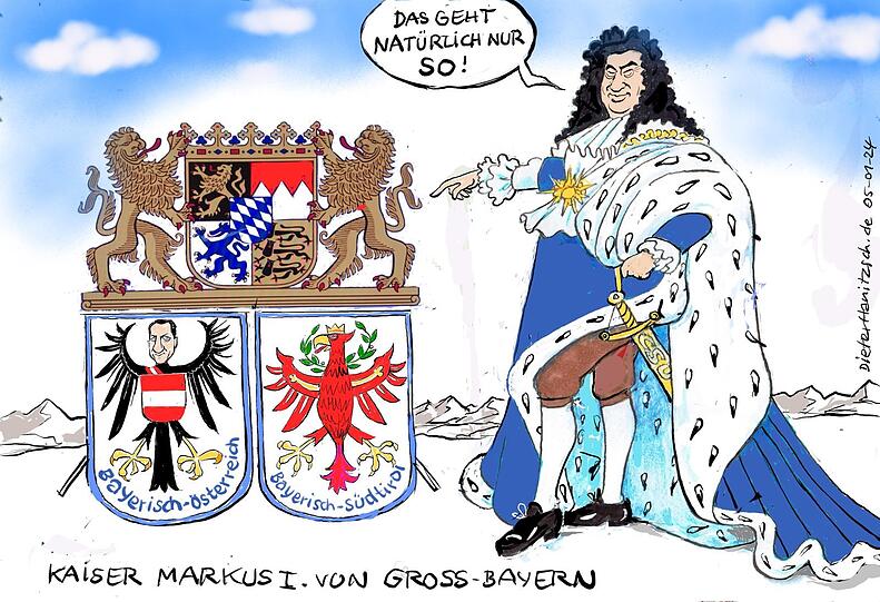 Bavaria first: Söder hat, was das neue Staatskonstrukt anbelangt, seine ganz eigenen Vorstellungen.