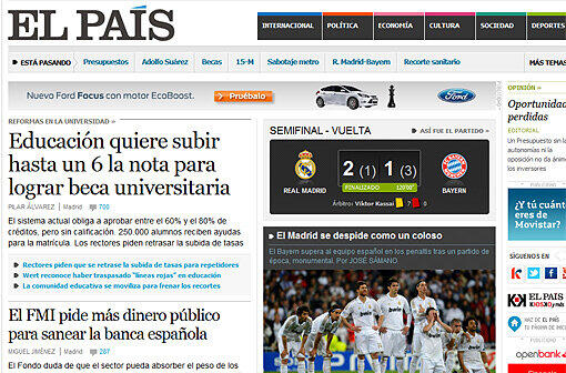 Wesentlich pathetischer die Zeitung "El Pais": "Madrid verabschiedet sich wie ein Koloss." Das Blatt spricht weiter von einer epochalen, monumentalen Partie.