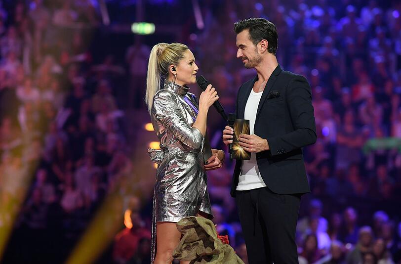 Trotz Trennung von bösem Blut keine Spur: Helene Fischer und Florian Silbereisen bei der Show "Schlagerchampions 2019"