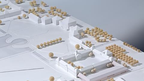 Der Sieger-Entwurf von Staab Architekten Berlin: In den U-förmigen Anbau soll das Naturmuseum einziehen.