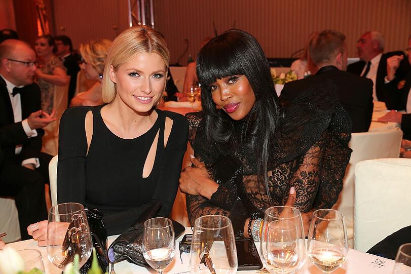 Lena Gercke und Naomi Campbell