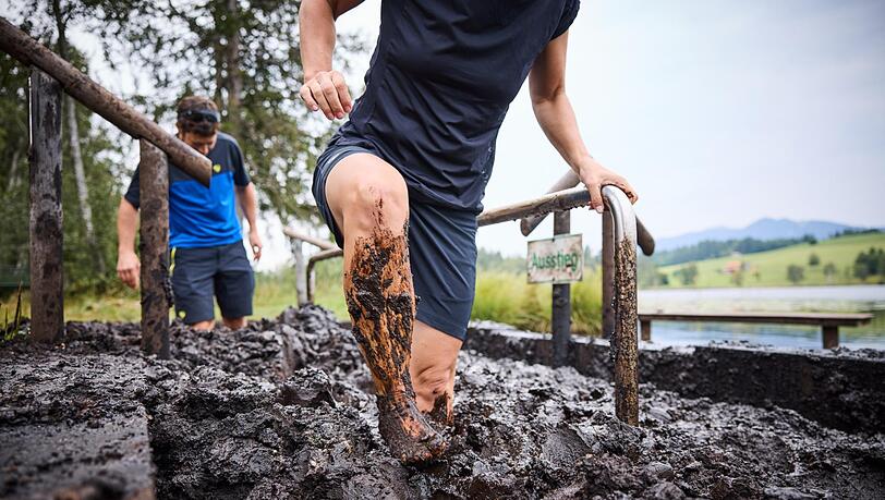 Das Moor l&auml;sst sich auch barfu&szlig; erleben, wie im Moortretbecken.