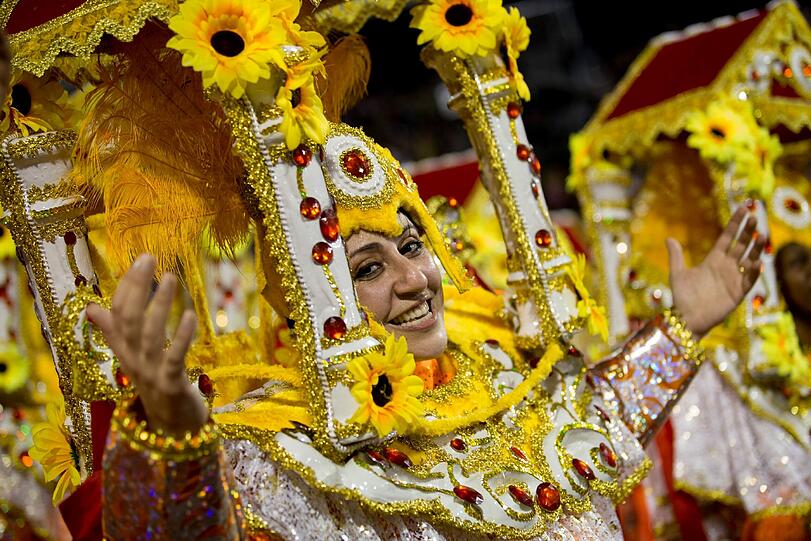 Heiße Rhythmen, heiße Tänze: Die besten Bilder vom Karneval im Sambodromo in Rio.