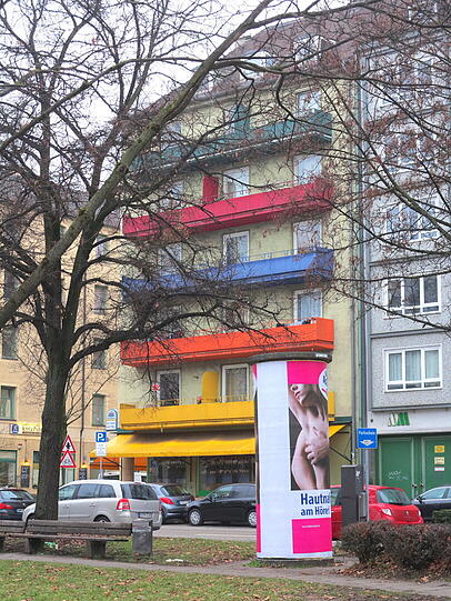Wie gefällt Ihnen das bunte Haus?
