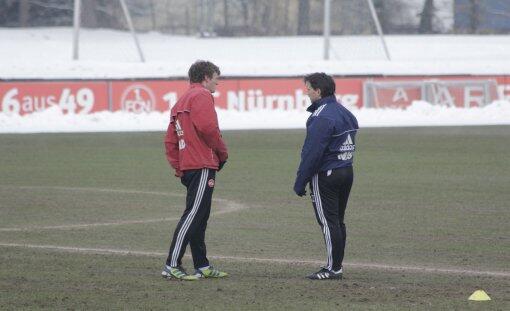Aufbautraining der Rekonvaleszenten mit Athletik- und Reha-Trainer Markus Zidek.