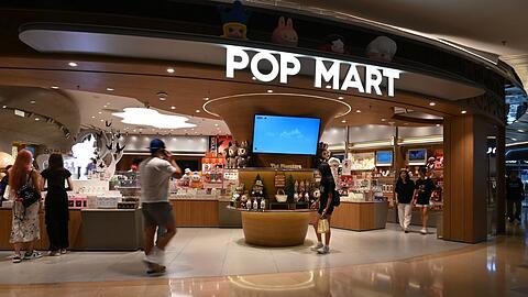 Pop Mart eröffnete in China meist in Shopping Malls seine Geschäfte.
