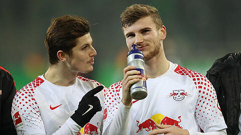 Wichtige Stützen im Leipziger Spiel: Marcel Sabitzer (links) und Timo Werner.