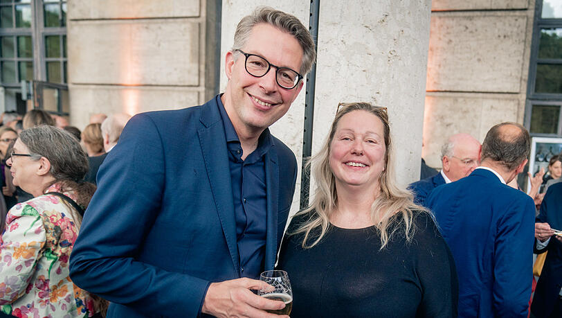 Markus Blume mit Katharina Wagner. Markus Blume mit Katharina Wagner.