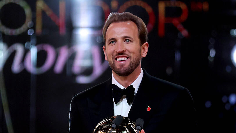 Harry Kane wurde bei der gro&szlig;en Ballon-d'Or-Gala am Montag als Weltfu&szlig;baller ausgezeichnet.