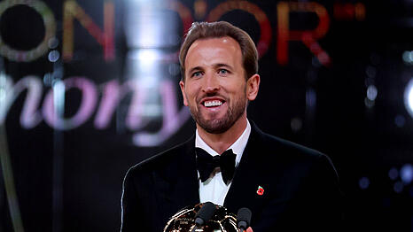 Harry Kane wurde bei der gro&szlig;en Ballon-d'Or-Gala am Montag als Weltfu&szlig;baller ausgezeichnet.