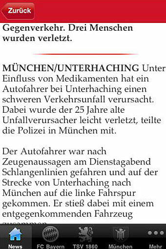 Indem Sie mit dem Finger über den Text streichen, navigieren Sie auf der Seite nach oben oder unten.