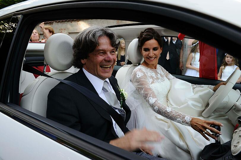 Michael Käfer mit Ehefrau Clarissa.