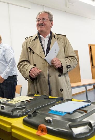Landtagswahl 2013 in Bayern: Hier gibt Christian Ude (SPD) seine Stimme ab