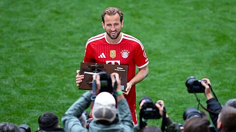 Auch der beste Torj&auml;ger Europas: Bayerns Harry Kane. (Archivbild)