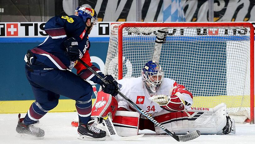 Im Hinspiel des CHL-Halbfinales trennten sich München und Salzburg 0:0. Im Hinspiel des CHL-Halbfinales trennten sich München und Salzburg 0:0.