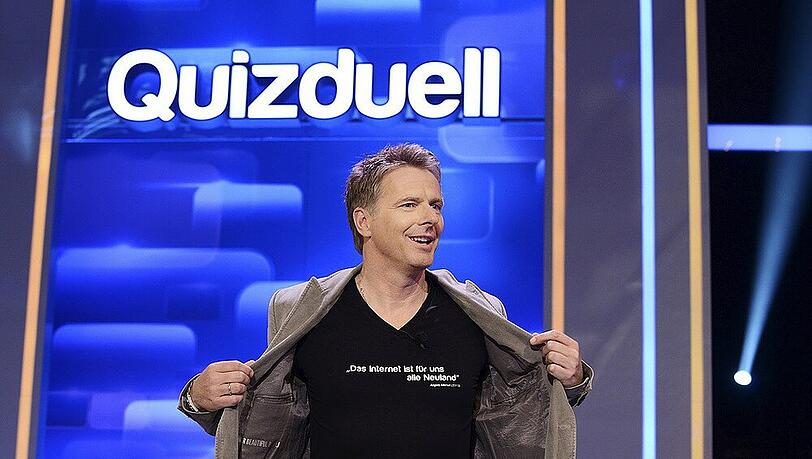 "Das Internet ist für uns alle Neuland": Jörg Pilawa im Mai beim "Quizduell" "Das Internet ist für uns alle Neuland": Jörg Pilawa im Mai beim "Quizduell"