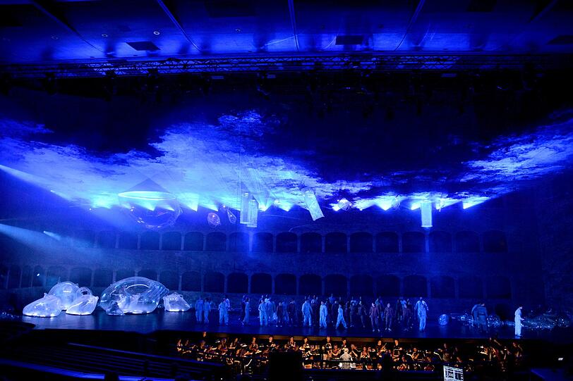 Mozarts "Idomeneo" in der Felsenreitschule.