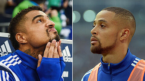 Aus bei Königsblau: Kevin-Prince Boateng (l) und Sydney Sam