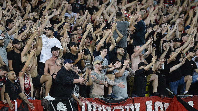 Die Fans von Western Sydney haben für Aufregung gesorgt.