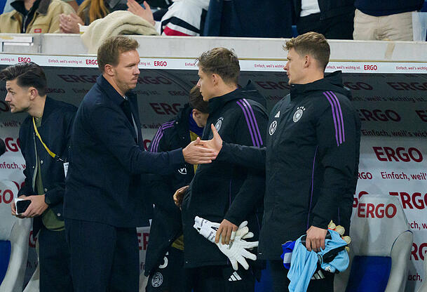 Nummer zwei bei Bundestrainer Julian Nagelsmann (l.): N&uuml;bel.