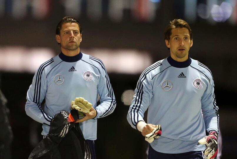 Am Dienstagabend war die DFB-Elf zu Gast beim FC Bayern. Die Bilder vom Training an der Säbenerstraße.