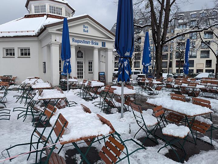 Biergartenwetter? Eher nicht!