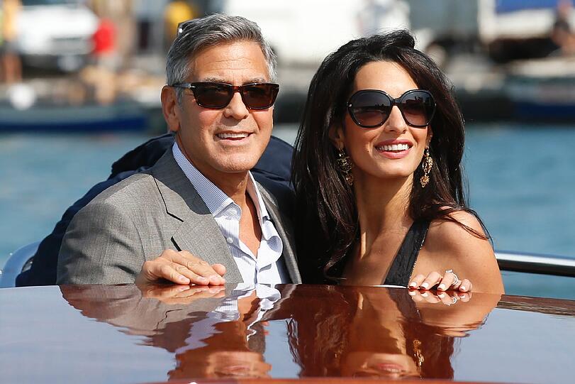 Traumhochzeit in Venedig: George Clooney und seine Amal sind jetzt verheiratet.