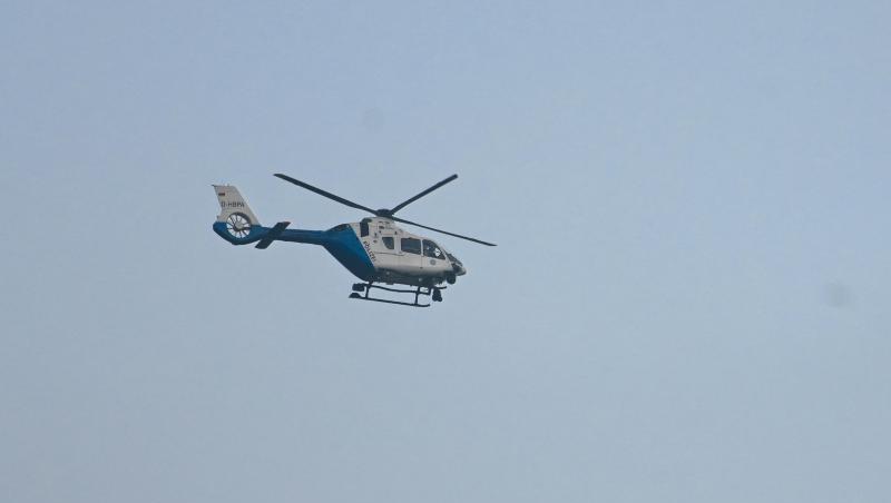 Ein Polizeihubschrauber am Himmel. Foto: Nicolas Armer/dpa/Archivbild Ein Polizeihubschrauber am Himmel. Foto: Nicolas Armer/dpa/Archivbild