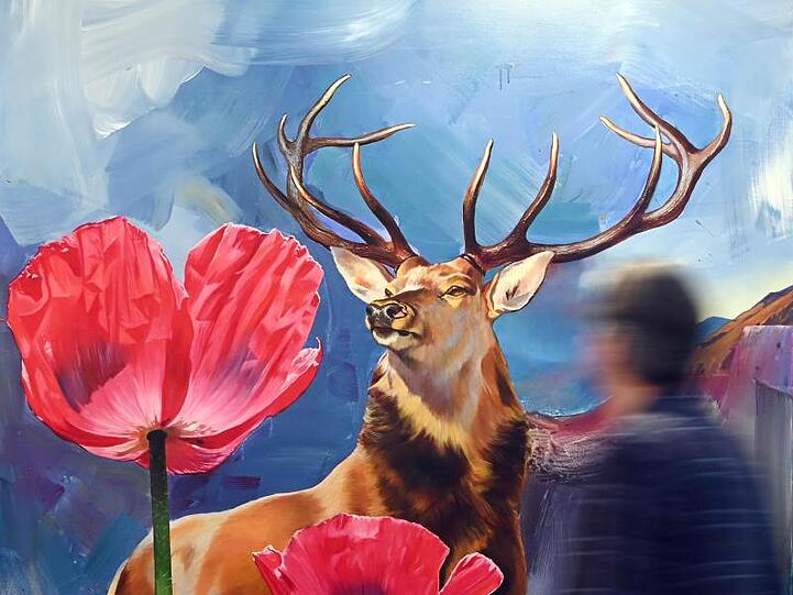 "Mohnochrom" (2018) von Franziska Maderthaner.