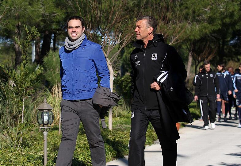 Robert Schäfer zu Gast im Trainingslager des TSV 1860 München - die Bilder.