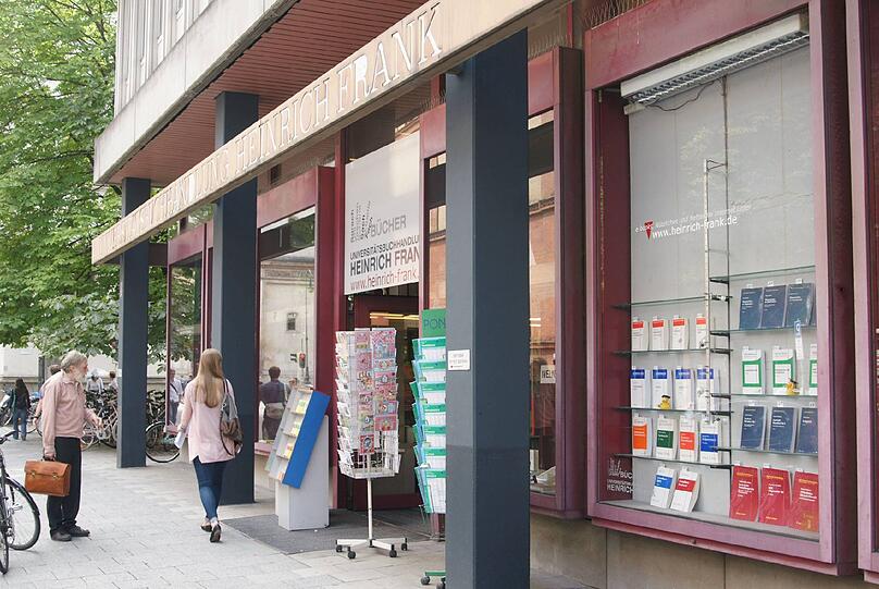 Tradition in der Schellingstraße: Die Universitätsbuchhandlung Frank ist pleite.
