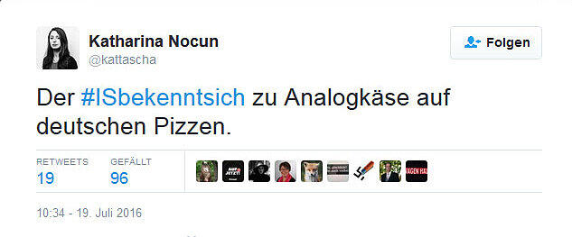 Unter dem Hashtag #ISbekenntsich schieben die Twitter-User dem IS die Verantwortung für Unannehmlichkeiten des Alltags zu.