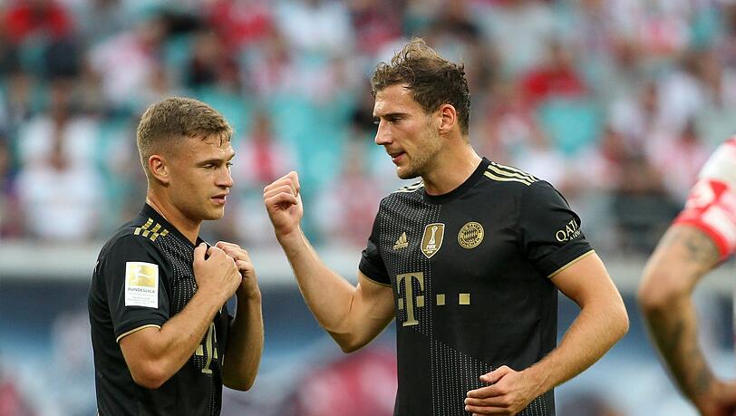 Die etatmäßige Doppelsechs der Bayern: Joshua Kimmich (l.) und Leon Goretzka. Die etatmäßige Doppelsechs der Bayern: Joshua Kimmich (l.) und Leon Goretzka.