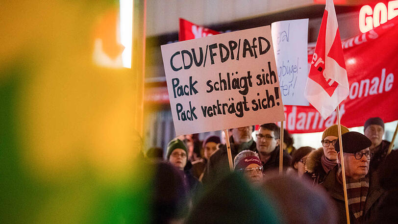 Die Bilder von der Demonstration vor dem FDP-Büro in München.