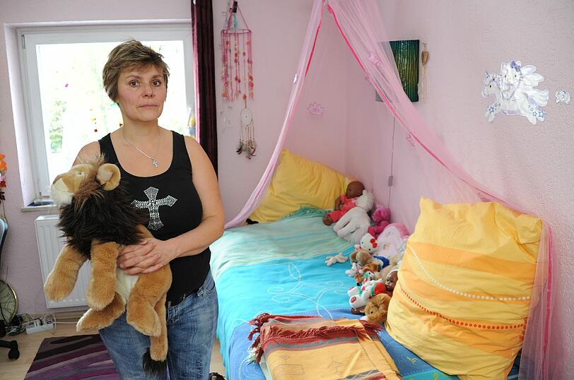 Tamara Beier (51) im Kinderzimmer.