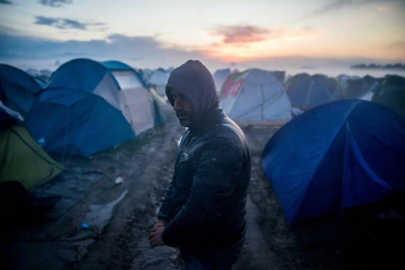 Erschütternd: Szenerie in Idomeni, wo Tausende Flüchtlinge festsitzen.