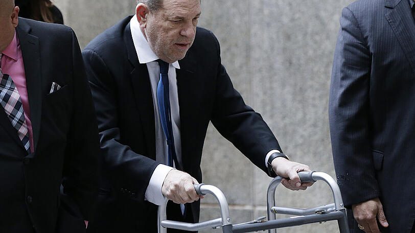 Harvey Weinstein beim Betreten des Gerichts in Manhattan