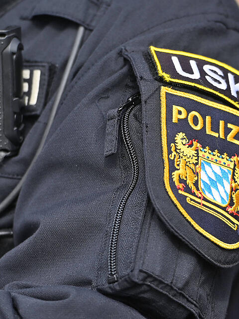 Auch Kr&auml;fte des USK waren vor Ort.