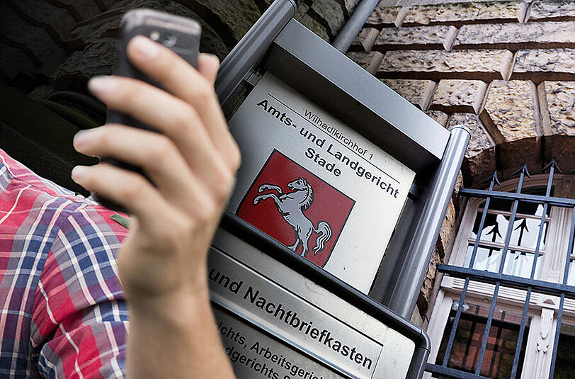 Prozessauftakt vor dem Landgericht Stade. Ein 22-jähriger Tischlerlehrling soll ein 14-jähriges Mädchen und eine 20-jährige Frau vergewaltigt haben.