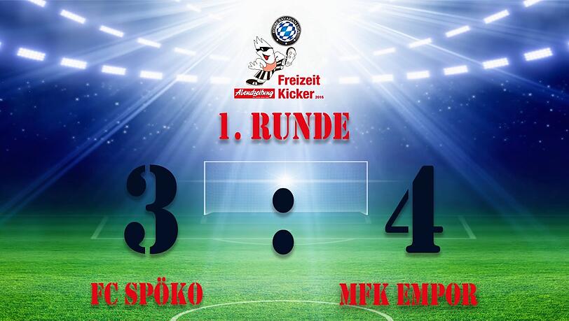 Der MFK Empor 2012 gewann die Partie mit 3:4 gegen den FC Spöko Bayreuth. Der MFK Empor 2012 gewann die Partie mit 3:4 gegen den FC Spöko Bayreuth.