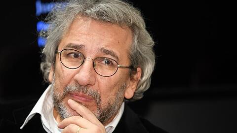 Der türkische Journalist Can Dündar, Ex-Chefredakteur der regierungskritischen Zeitung "Cumhuriyet" auf der Frankfurter Buchmesse.