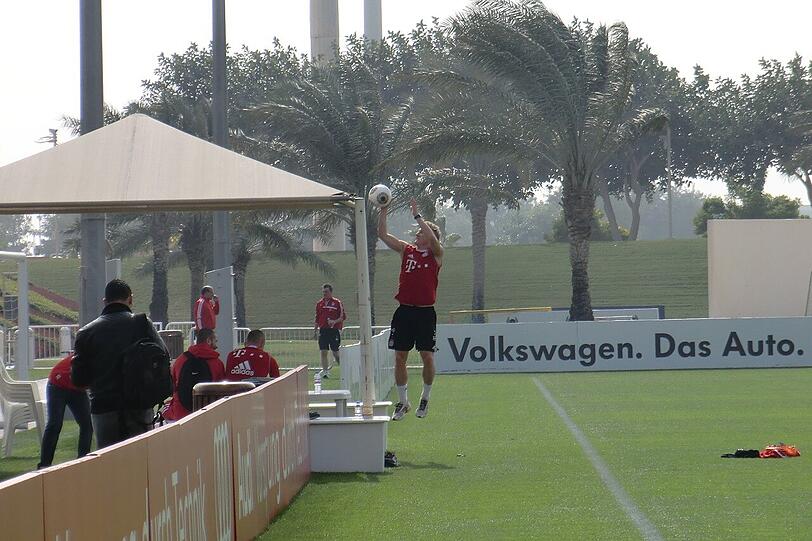 Die Bayern in Doha.