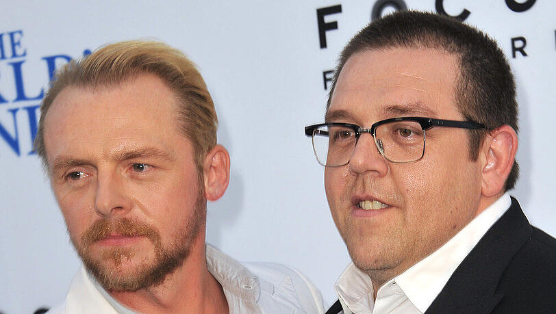 Stehen wieder zusammen vor der Kamera: Simon Pegg (r.) und Nick Frost Stehen wieder zusammen vor der Kamera: Simon Pegg (r.) und Nick Frost