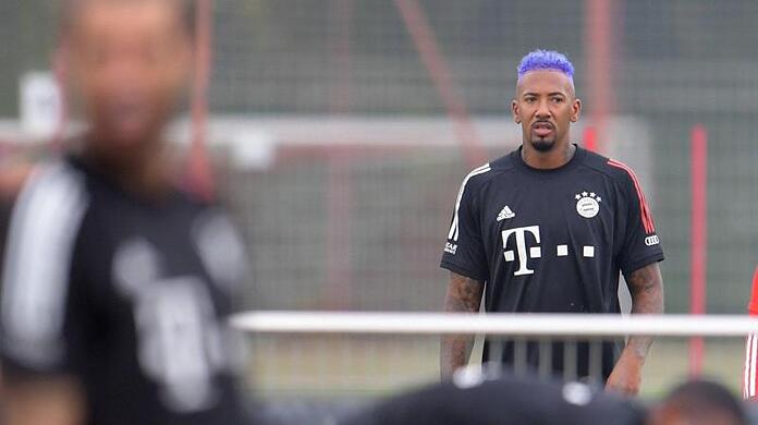 Bayerns Innenverteidiger Jérôme Boateng beim Teamtraining.
