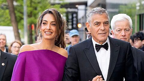 George und Amal Clooney vor rund zwei Wochen in New York.