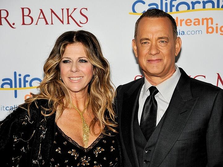 Das Ehepaar Rita Wilson und Tom Hanks bei der Premiere von  "Saving Mr. Banks"