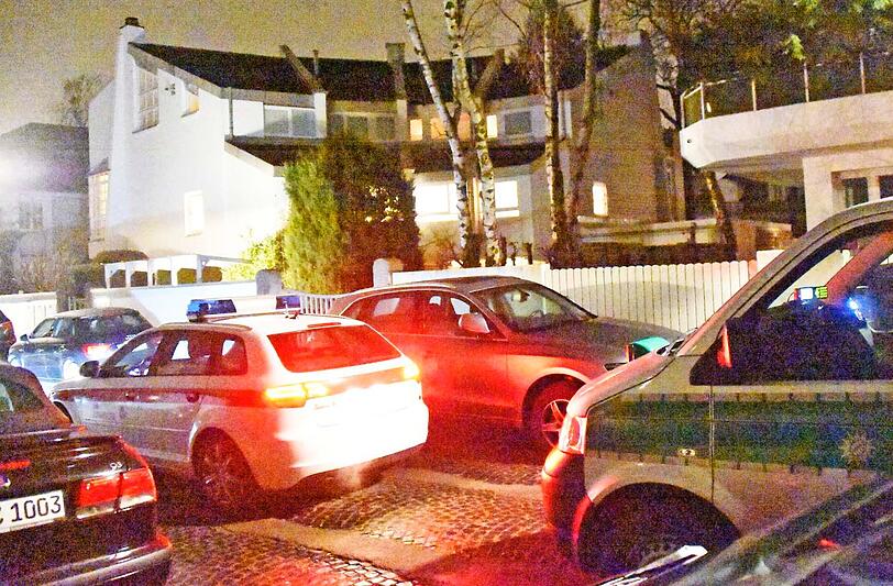 Der Tatort in der Flemingstraße am Abend des 23. Januar.