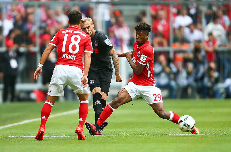 Kingsley Coman: Note 3. Der Franzose machte viel Druck über links, seine gefürchteten Tempo-Dribblings klappten oft. Tolle Flanke auf Lewandowski (51.). Coman zeigte sein bestes Spiel unter Ancelotti.