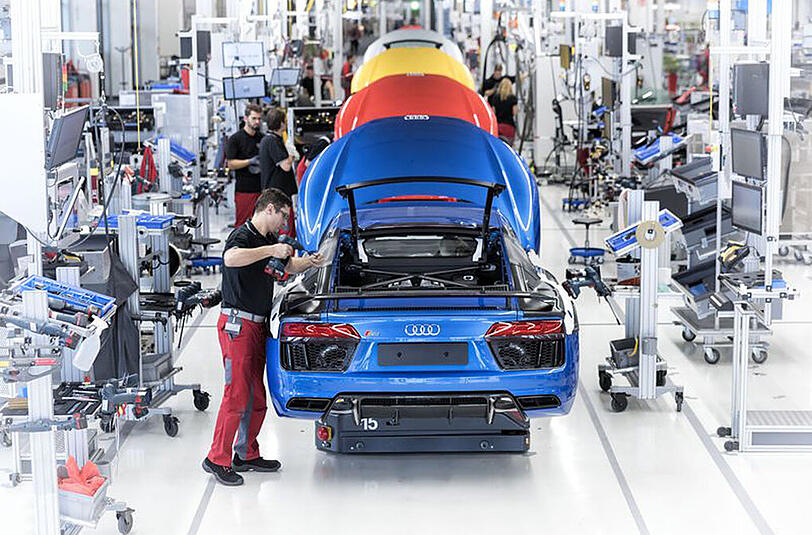 Fließband adé? Audi will in der Fertigung neue Wege gehen.