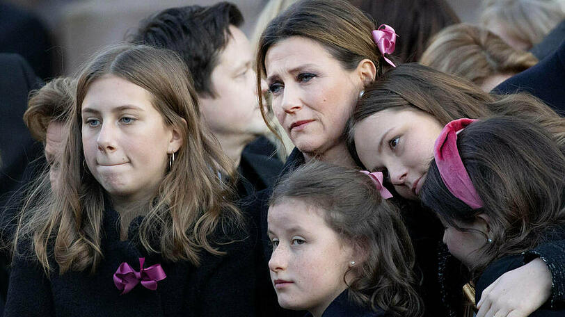 Prinzessin Märtha Louise von Norwegen nach der Trauerfeier